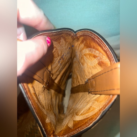 Dan Post Boots Womens 6M Brown/Green Cowgirl Western Boots - Picture 10 of 11